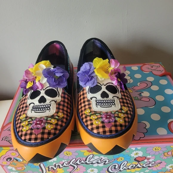 Irregular Choice Skullduggery Flats, VGUC, Size 36 - Picture 2 of 11